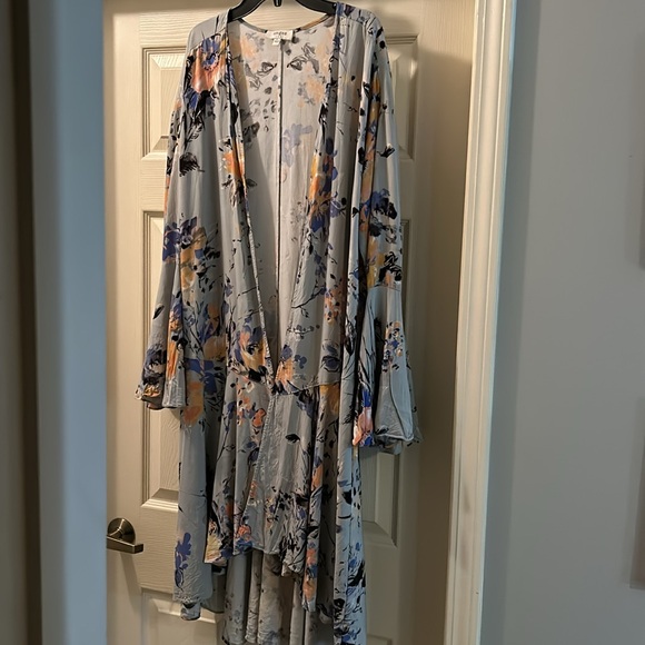 Umgee Multicolored Duster Kimono Size L - Picture 2 of 6